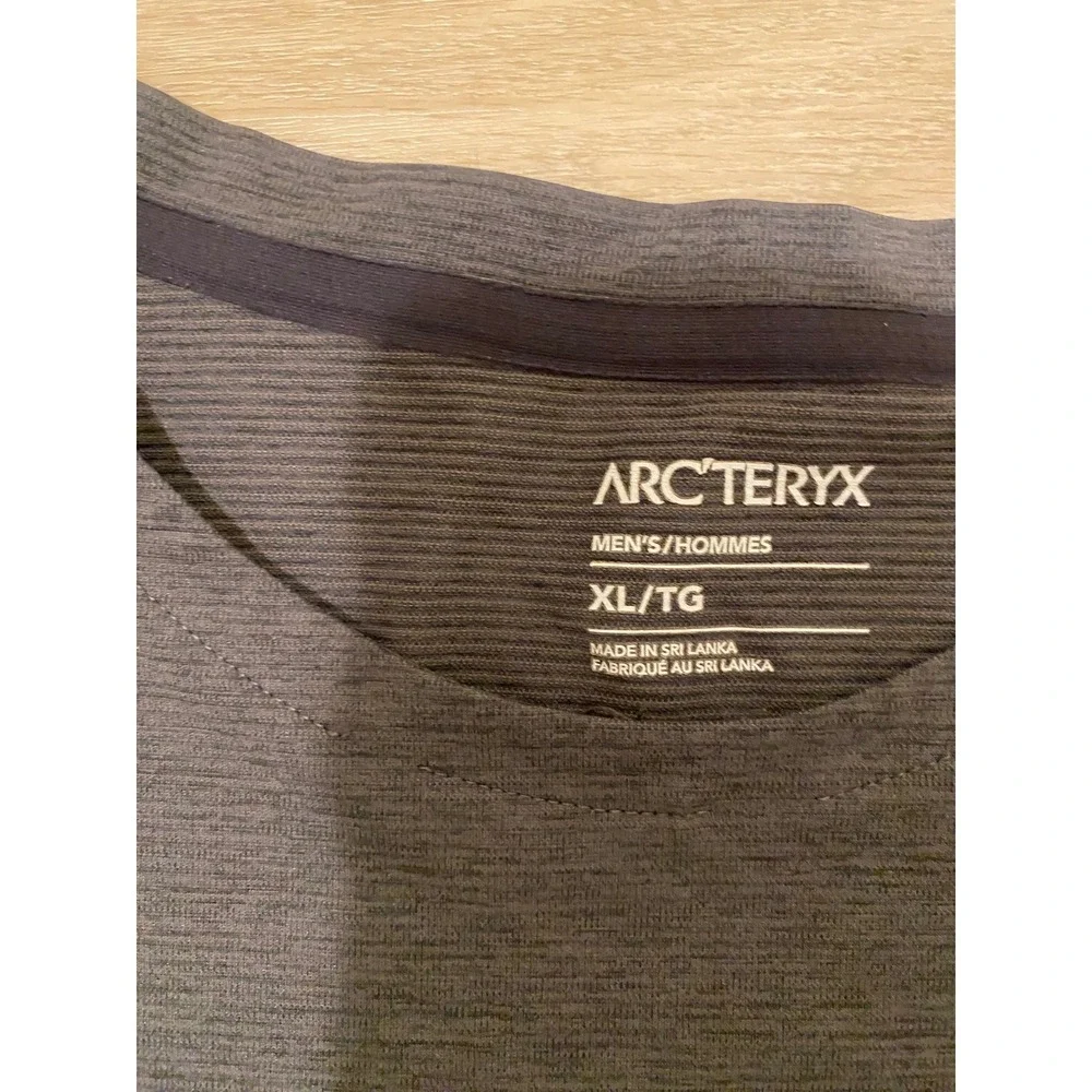 Arcteryx Cormac Crewneck Shirt Mens XL Heathered Black Gorpcore Performance